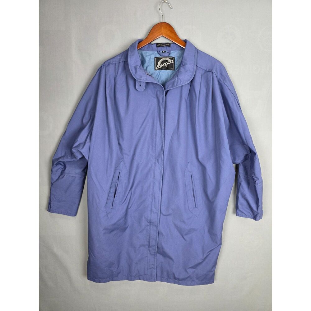 Vintage Downpour Trench Coast Wide Body Purple Vintage Size Small Lagenlook